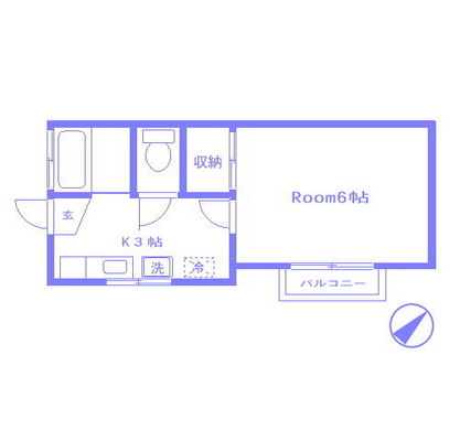 東京都豊島区上池袋４丁目 賃貸アパート 1K