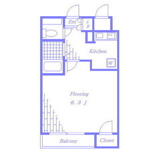 東京都北区滝野川１丁目 賃貸マンション 1K