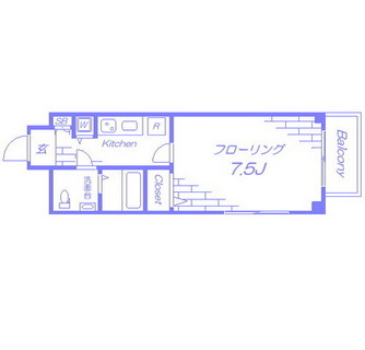 東京都北区滝野川４丁目 賃貸マンション 1K