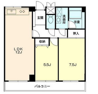 東京都北区滝野川３丁目 賃貸マンション 2LDK