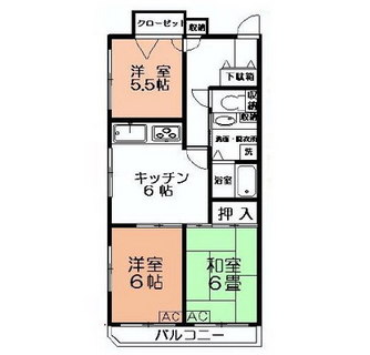 東京都北区滝野川１丁目 賃貸マンション 3DK