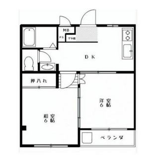 東京都北区中十条３丁目 賃貸マンション 2DK