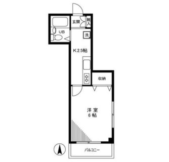 東京都北区中十条２丁目 賃貸マンション 1K