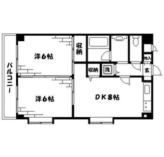 東京都北区豊島７丁目 賃貸マンション 2DK