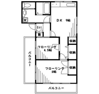 東京都北区滝野川７丁目 賃貸マンション 2DK