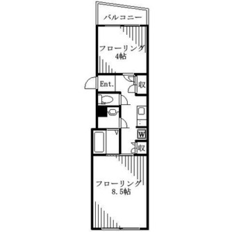 東京都北区滝野川７丁目 賃貸マンション 2K