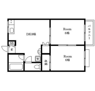 東京都北区滝野川４丁目 賃貸マンション 2DK