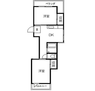 東京都北区中十条１丁目 賃貸マンション 2DK