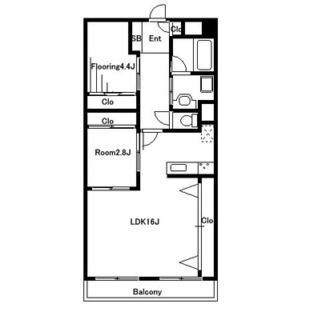 東京都北区滝野川３丁目 賃貸マンション 2LDK