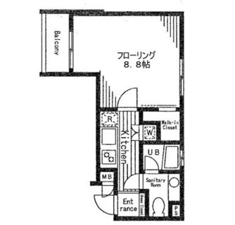 東京都北区王子５丁目 賃貸マンション 1K