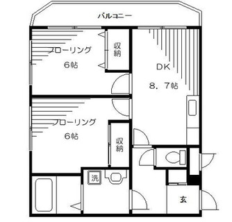 東京都北区滝野川６丁目 賃貸マンション 2DK