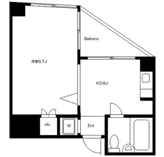 東京都北区滝野川５丁目 賃貸マンション 1K