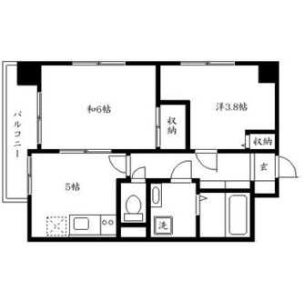 東京都板橋区板橋２丁目 賃貸マンション 2K