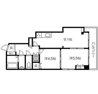 東京都北区岸町１丁目 賃貸マンション 2DK