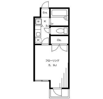 東京都北区滝野川６丁目 賃貸マンション 1K