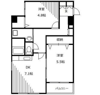 東京都北区上十条４丁目 賃貸マンション 2DK