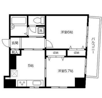 東京都板橋区板橋３丁目 賃貸マンション 2K