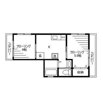 東京都北区中十条２丁目 賃貸マンション 2K