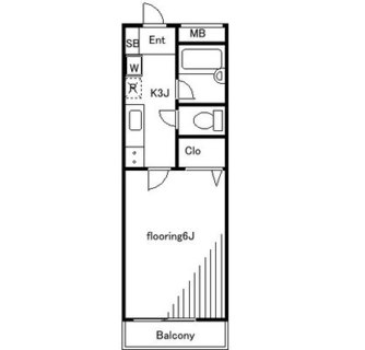 東京都北区上十条２丁目 賃貸マンション 1K