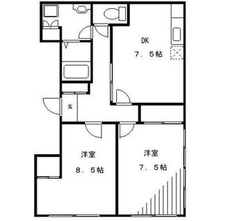 東京都北区中十条２丁目 賃貸マンション 2DK